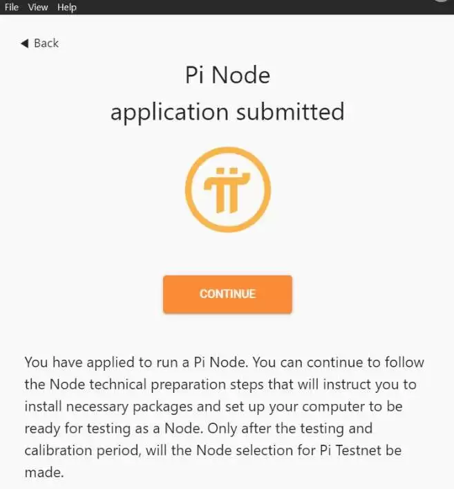 Pi节点连接页面