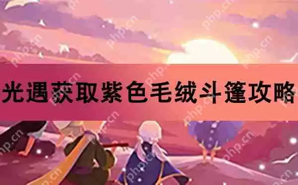 光遇获取紫色毛绒斗篷攻略