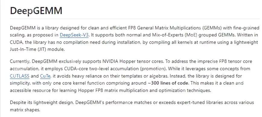 通俗讲解DeepSeek开源：DeepGEMM，究竟是个啥？（第三弹）