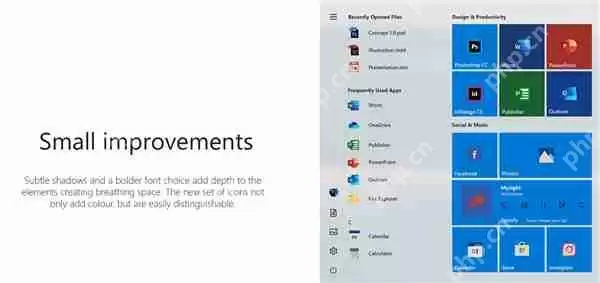 民间高人设计Windows 10开始菜单优化版：更美了