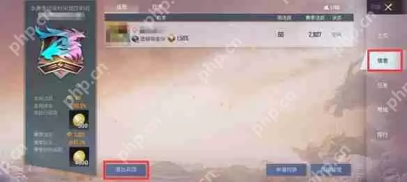 和平精英战队退出方法