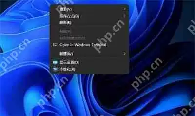 win11右键没有刷新怎么办