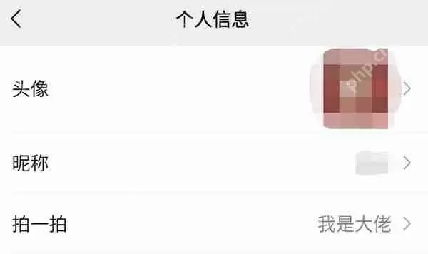 微信拍一拍文字后缀怎么设置