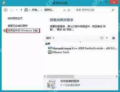 Win8系统中卸载wmp播放器的方法步骤是什么?