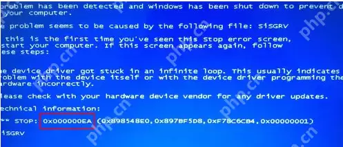电脑蓝屏代码0x000000EA怎么解决?
