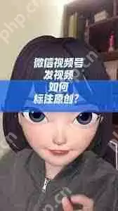 微信视频号为何找不到原创标签