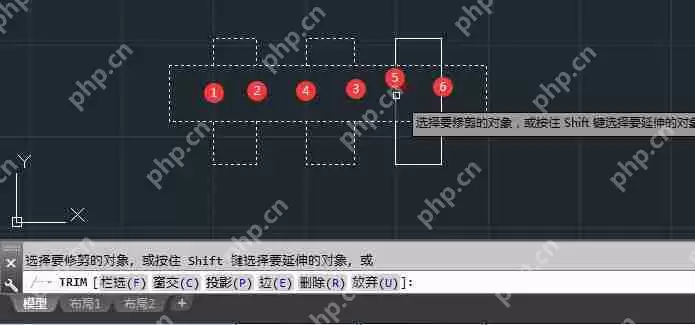 CAD怎么裁剪多余部分?CAD修剪快捷键命令是什么?