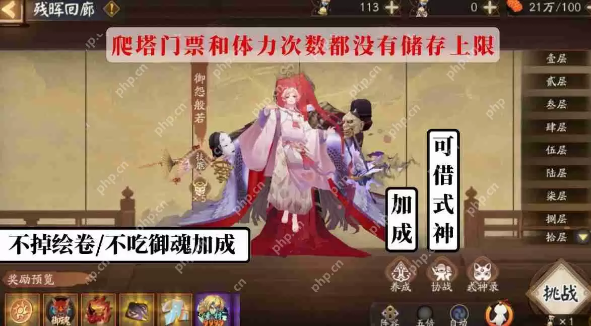 阴阳师残晖回廊爬塔活动怎么玩