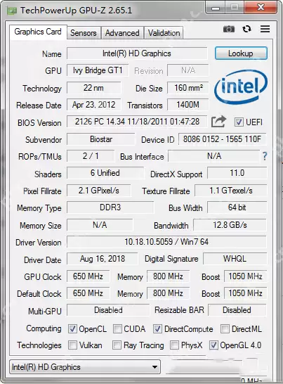 GPU-Z发布2.65.1版本更新！支持部分新显卡并修复2.65版本问题