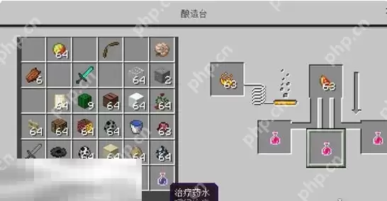 我的世界药水配方大全 炼药素材一览