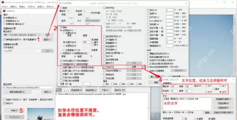 irfanview怎么批量裁剪截图？