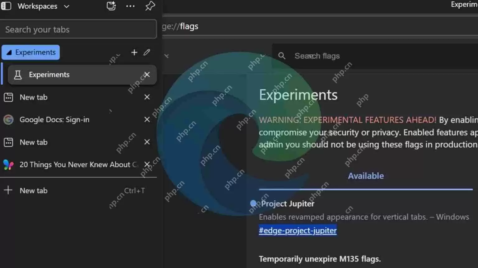 微软优化Win11 Edge 浏览器新垂直标签：Transient/Switcher 双模