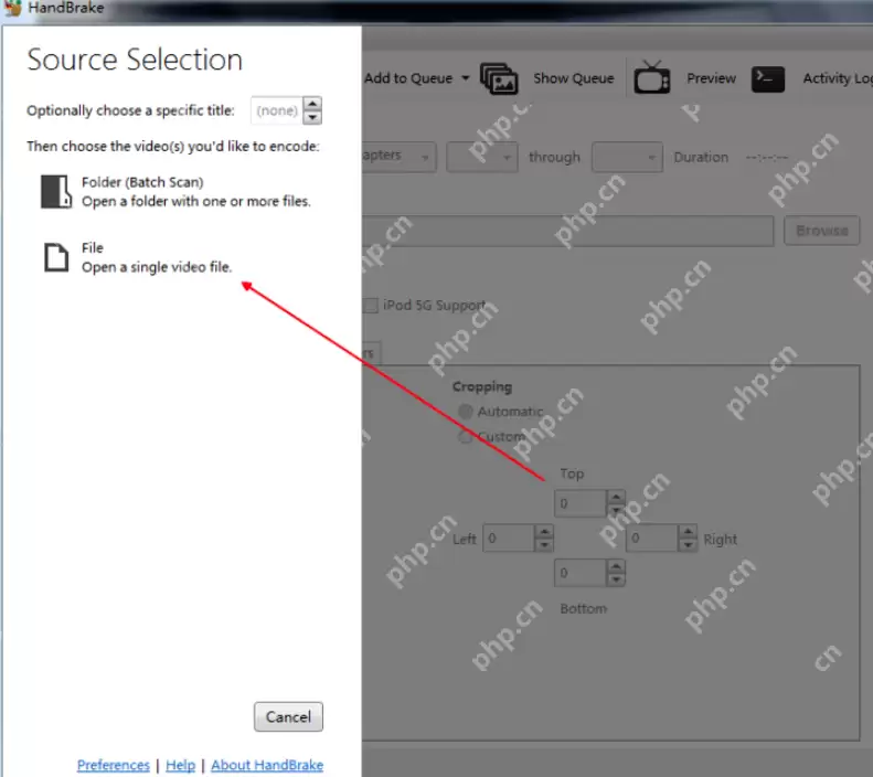 handbrake怎么压缩视频