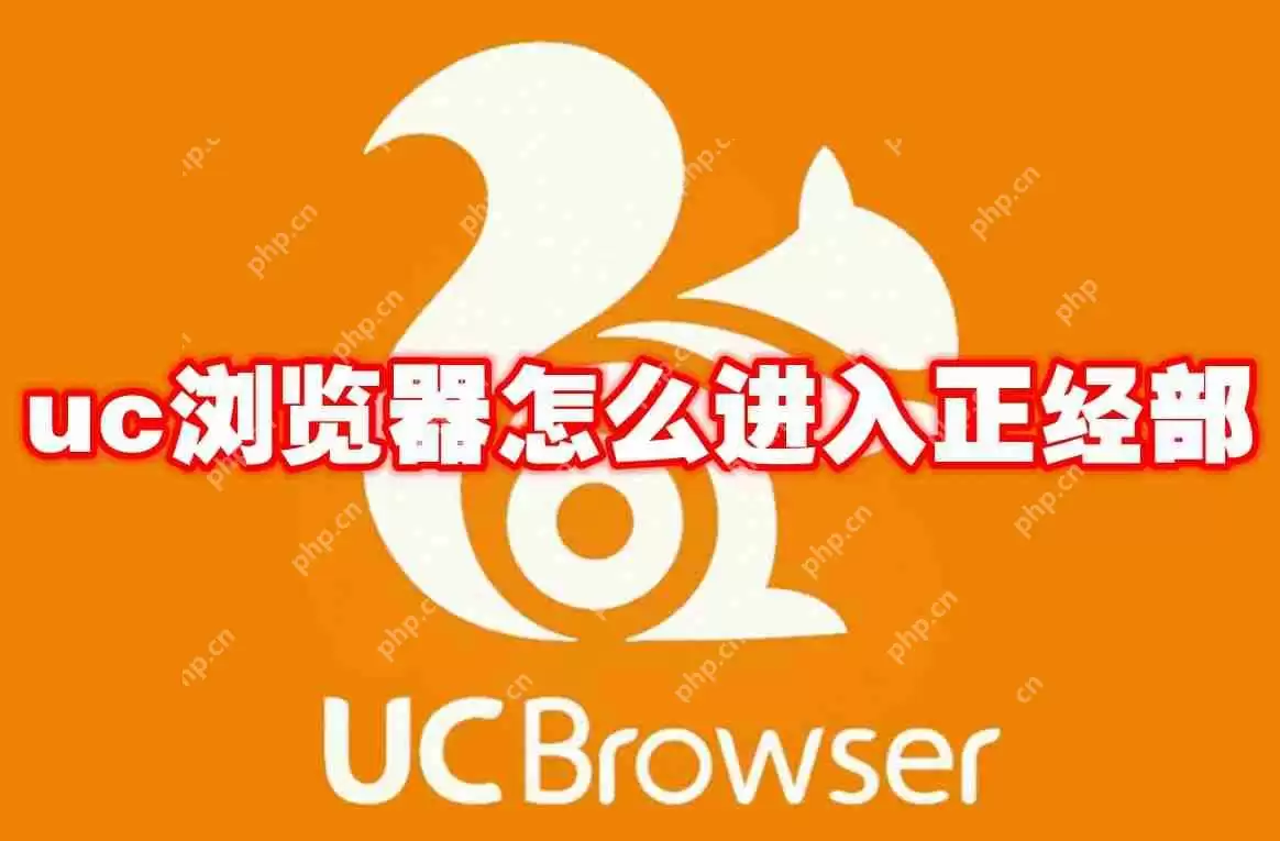 uc浏览器怎么进入正经部