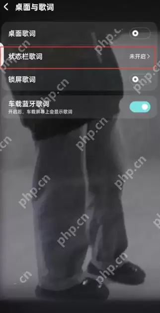 酷狗音乐状态栏歌词怎么关闭