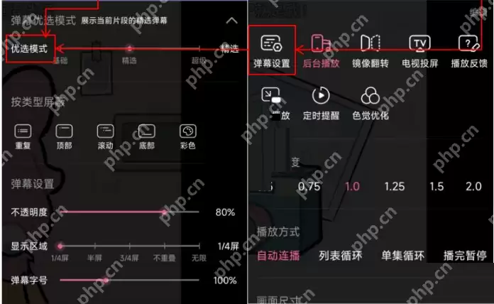 哔哩哔哩弹幕优选模式怎么关闭