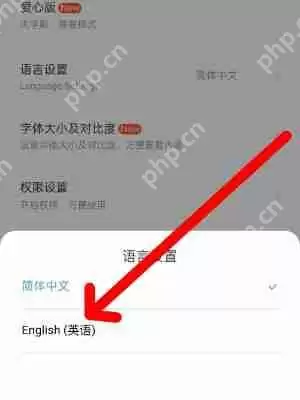 铁路12306怎么切换其他语言
