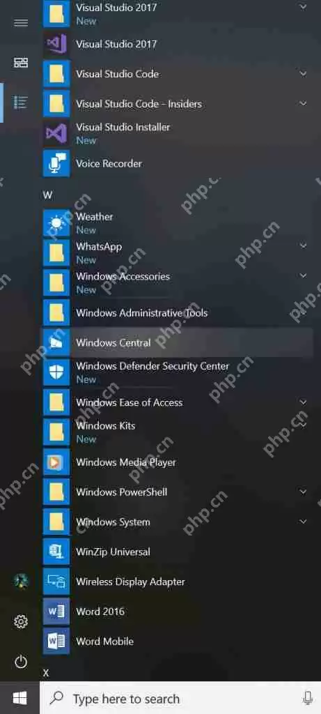 Windows 10新版17004推送：RS4分支、开始菜单UI调整