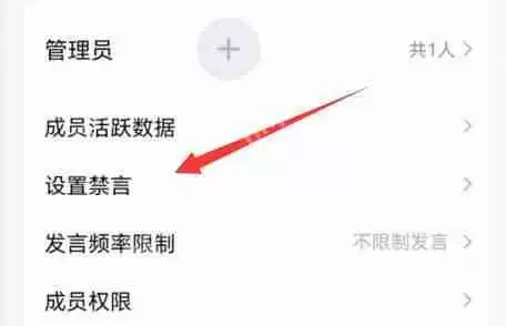 qq群禁言设置在哪里