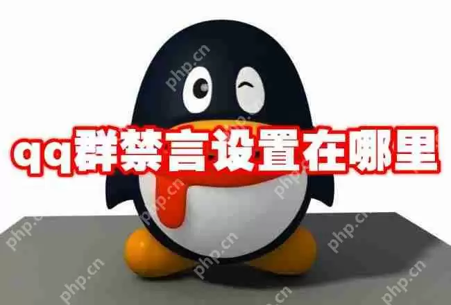 qq群禁言设置在哪里