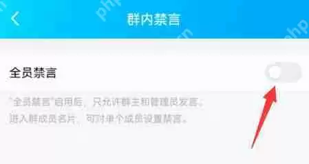 qq群禁言设置在哪里