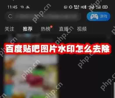 百度贴吧图片水印怎么去除