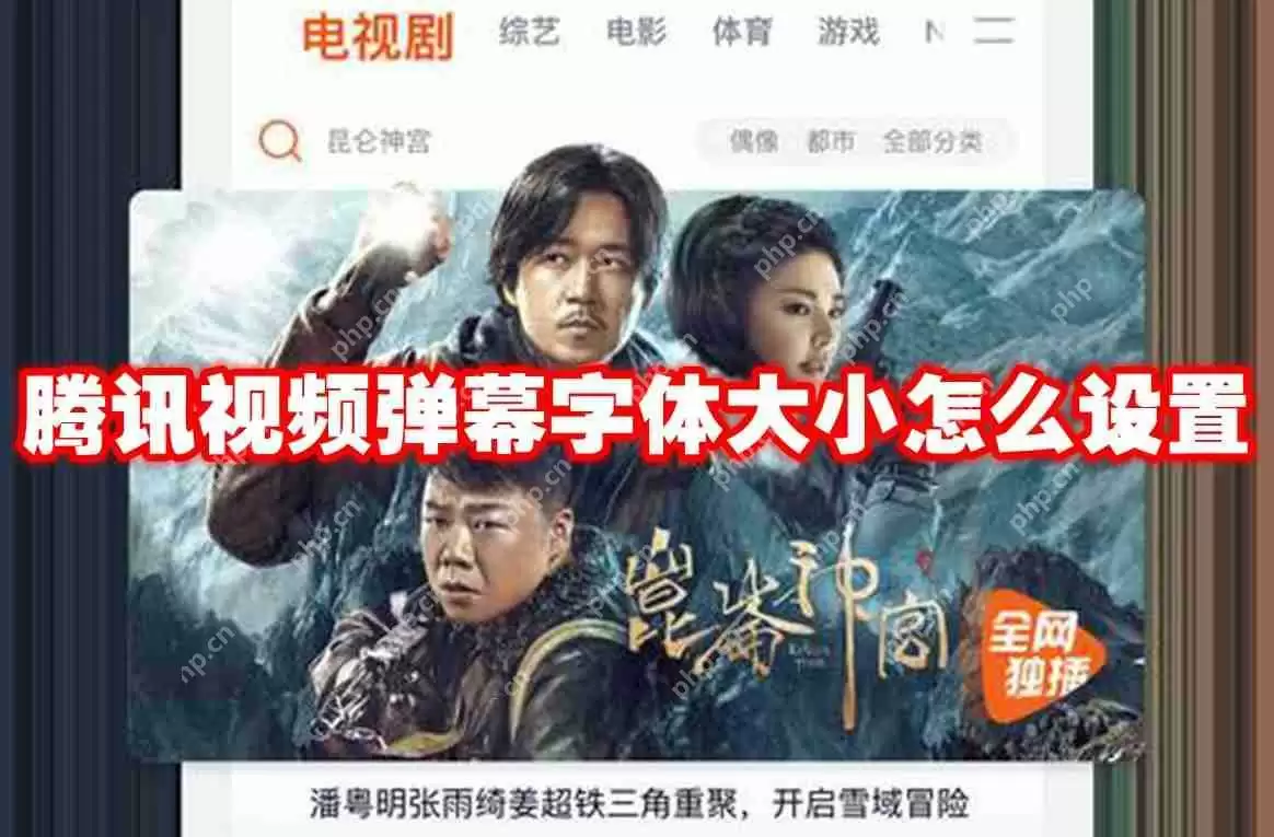 腾讯视频弹幕字体大小怎么设置