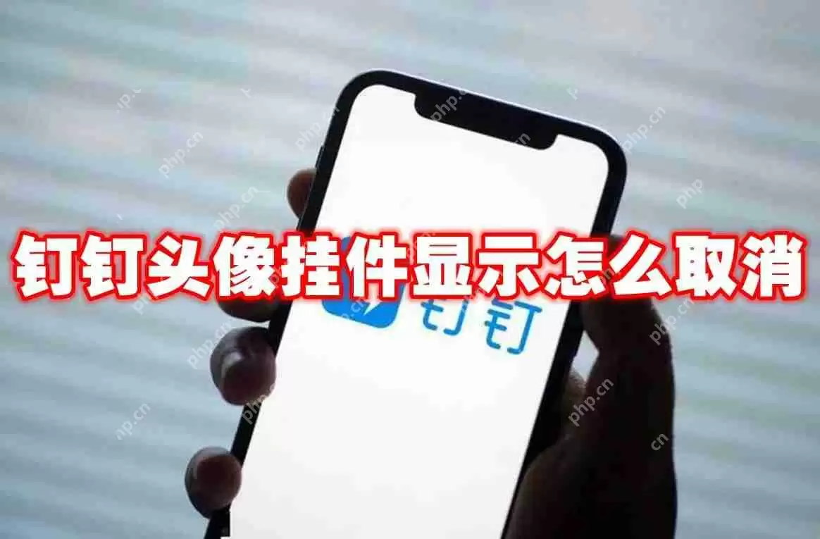 钉钉头像挂件显示怎么取消
