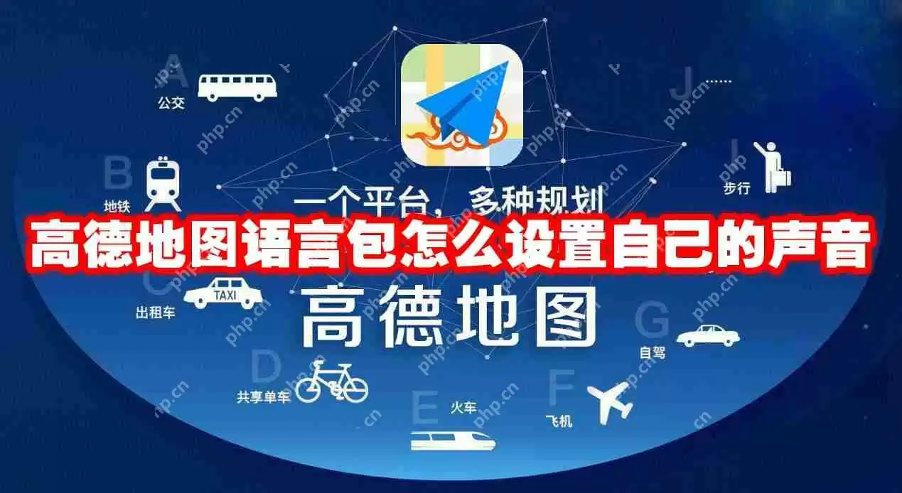 高德地图语言包怎么设置自己的声音