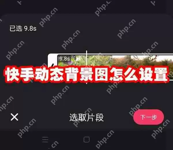 快手动态背景图怎么设置