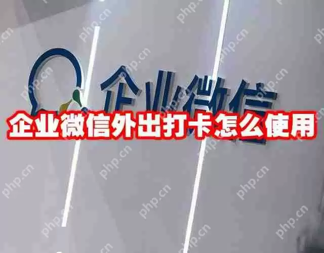 企业微信外出打卡怎么使用