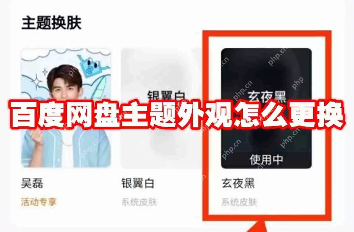 百度网盘主题外观怎么更换