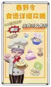 心动小镇春野令新食谱都有啥-心动小镇春野令包含哪些新食谱
