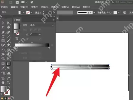 ai渐变工具调节杆如何使用