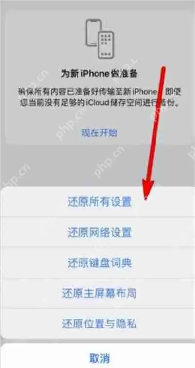 iPhone13怎么重置网络