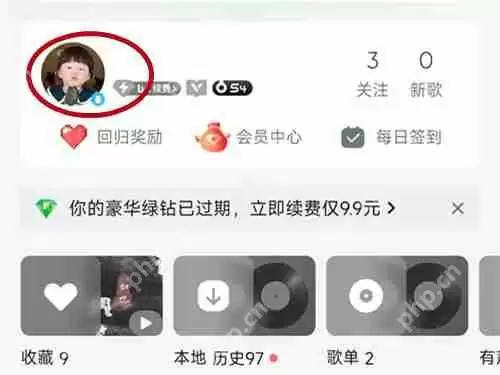 qq音乐我的勋章在哪里