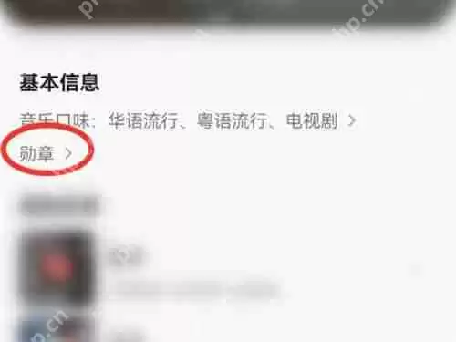 qq音乐我的勋章在哪里