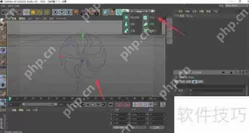 C4D挤压生成器的使用方法