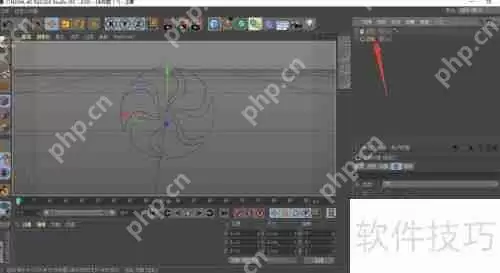 C4D挤压生成器的使用方法