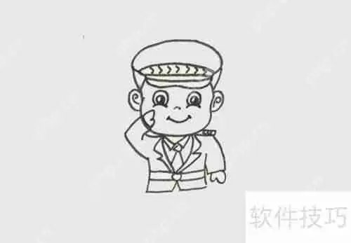 简笔画教程：特警怎么画
