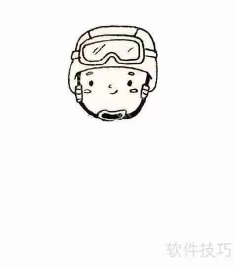 如何画出帅气的特警简笔画