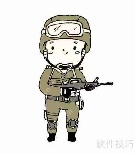 如何画出帅气的特警简笔画