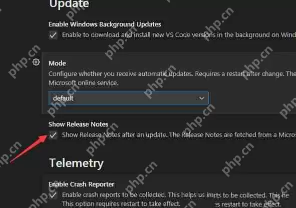 Vscode怎么隐藏发行说明? Vscode隐藏发行说明教程