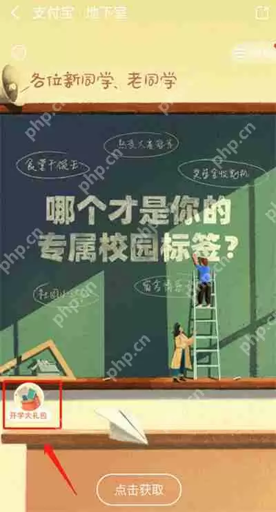支付宝开学大礼包怎么领取