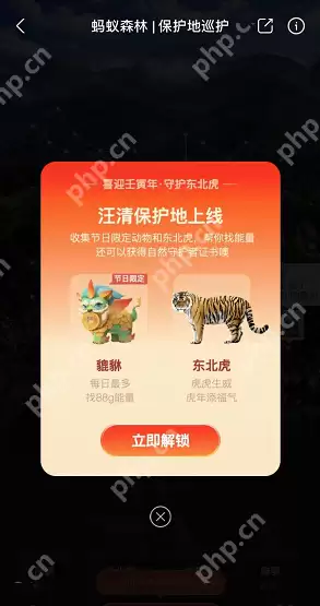 支付宝巡护怎么得福卡