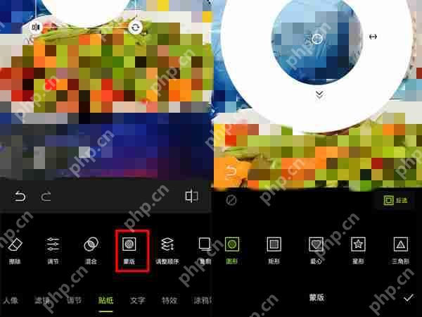 醒图白色圈圈怎么插入