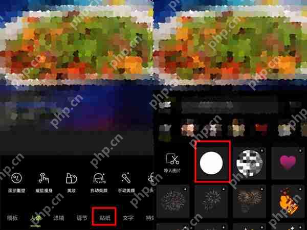 醒图白色圈圈怎么插入