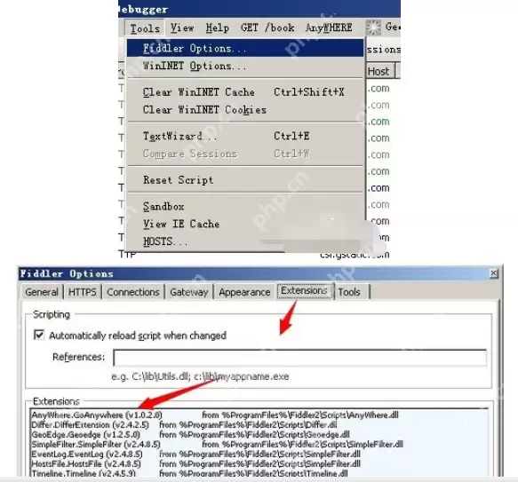 Fiddler如何使用插件_Fiddler使用插件步骤介绍