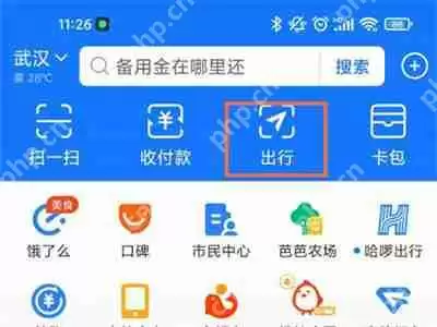 支付宝怎么查询出行记录