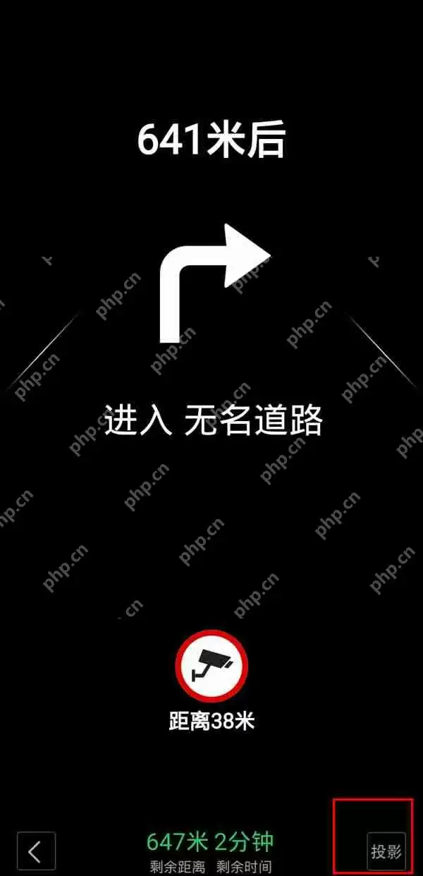 高德地图投影模式在哪